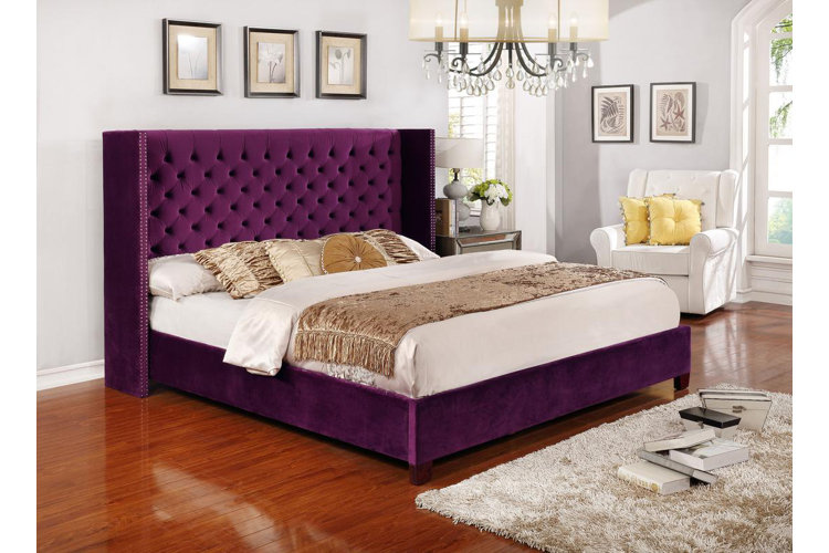 Wayfair purple store bed